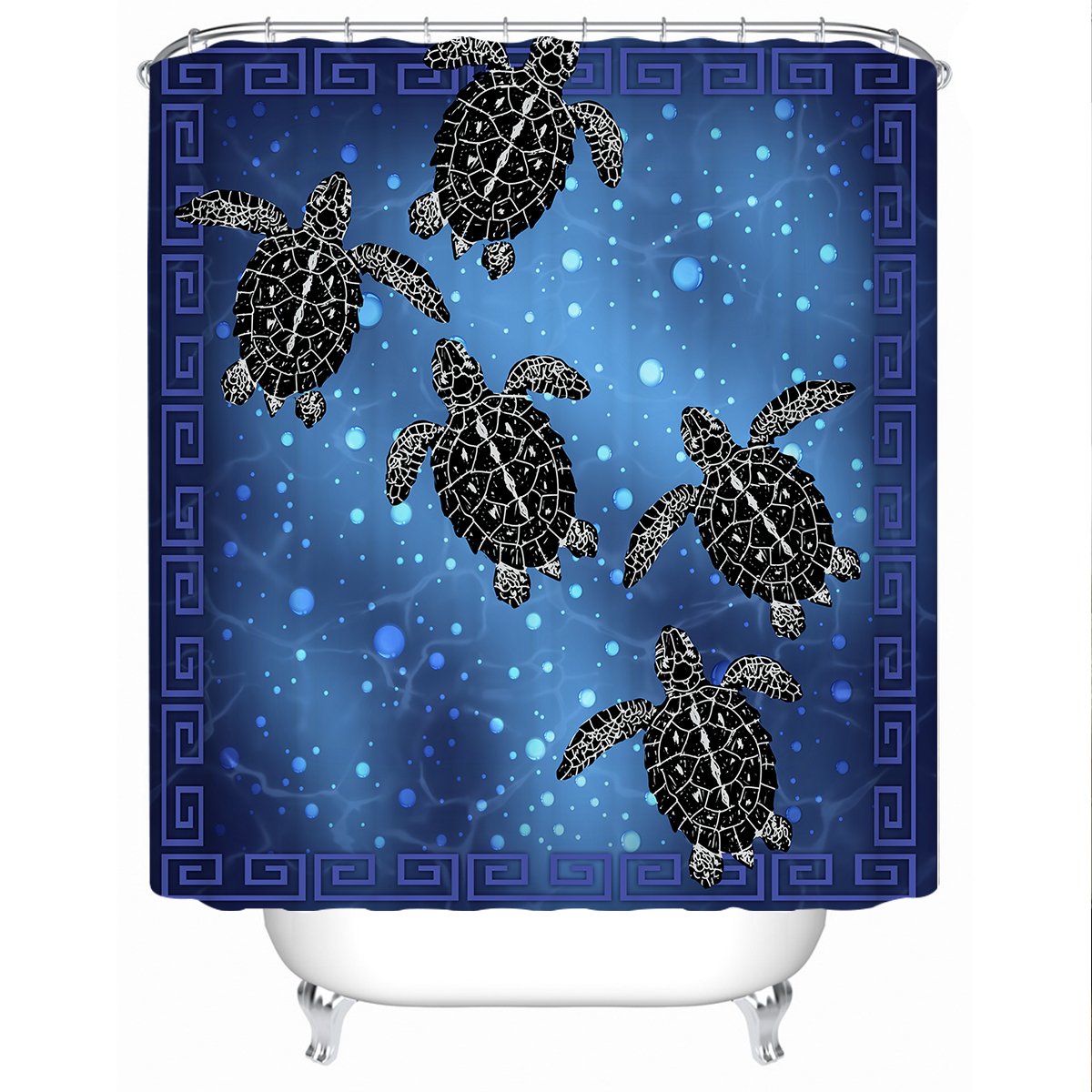 Sea Turtle Voyage Shower Curtain
