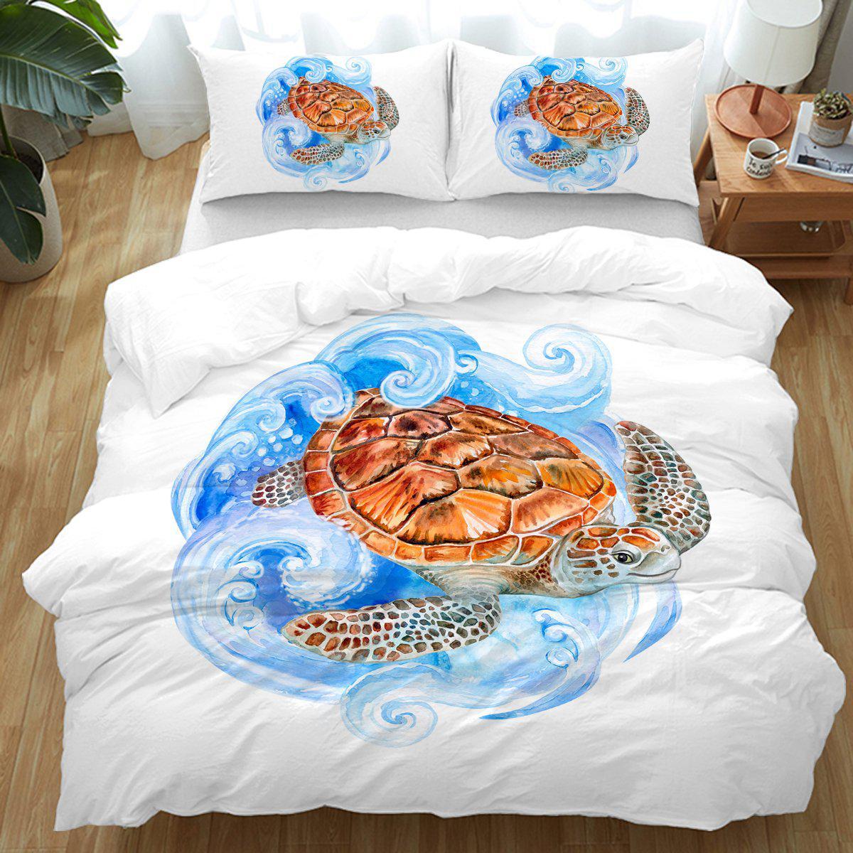 Sea Turtle Waves Bedding Set
