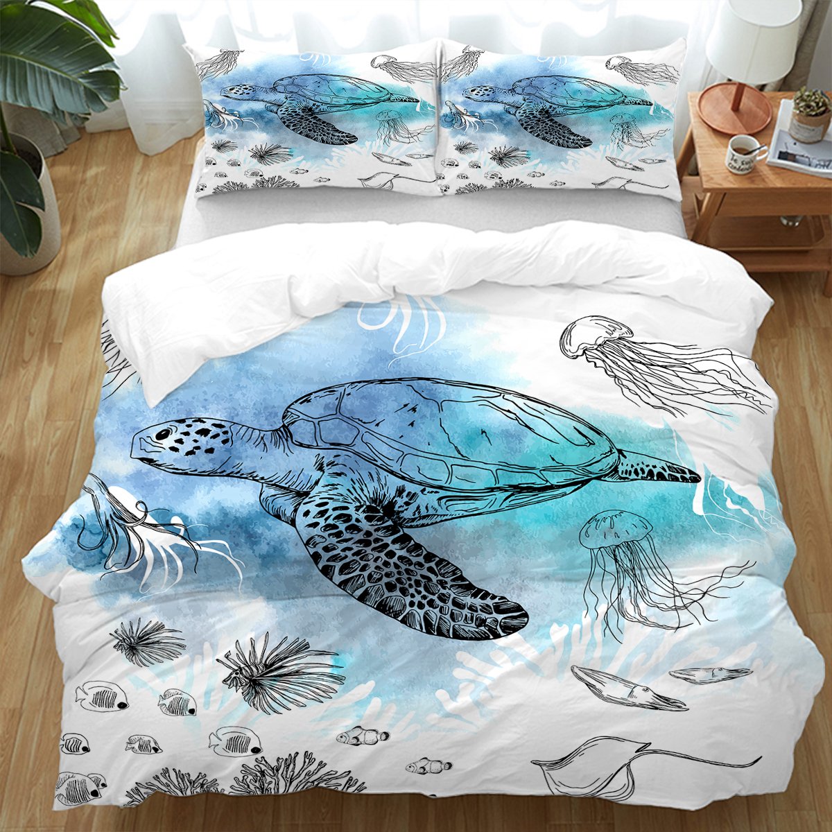 Sea Turtle World Bedding Set