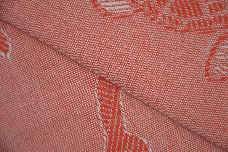 Sea Turtles and Dolphins Red 100% Cotton Towel