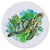 Sea Turtles Greens Round Sand-Free Towel
