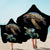 Sea Turtles in Black Hooded Towel