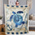 Turtle and Lighthouse Soft Sherpa Blanket