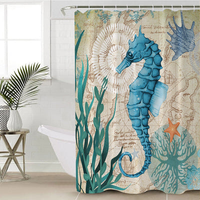 Seahorse Love Shower Curtain