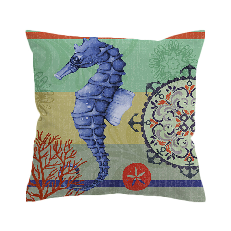Seahorse Passion Pillow Cover