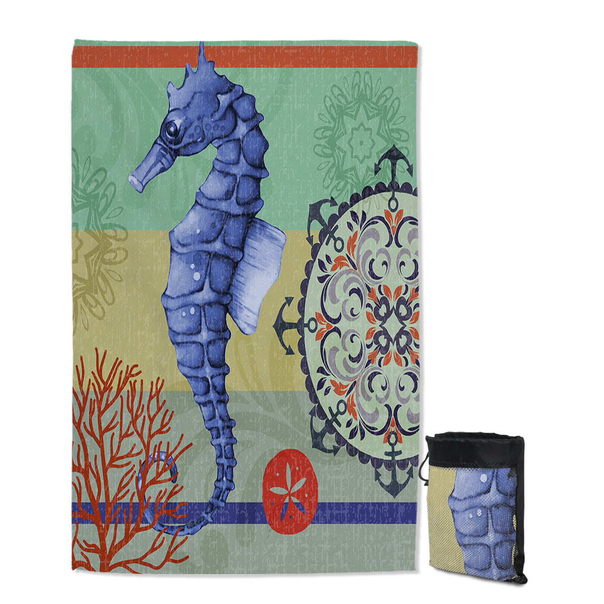 Seahorse Passion Sand Free Towel