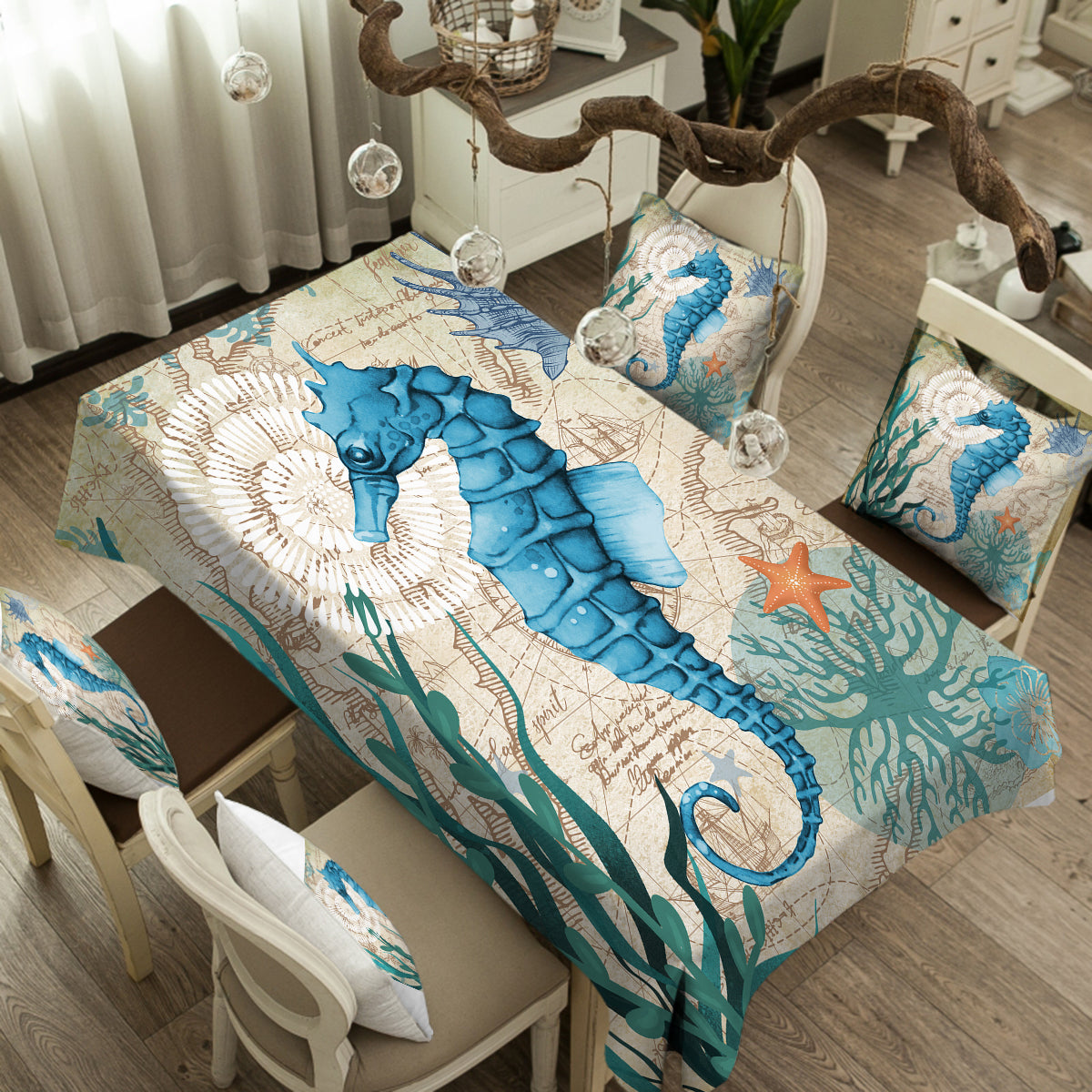 Seahorse Love Tablecloth