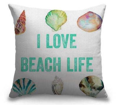 Seashell & Love Series Pillow Cover