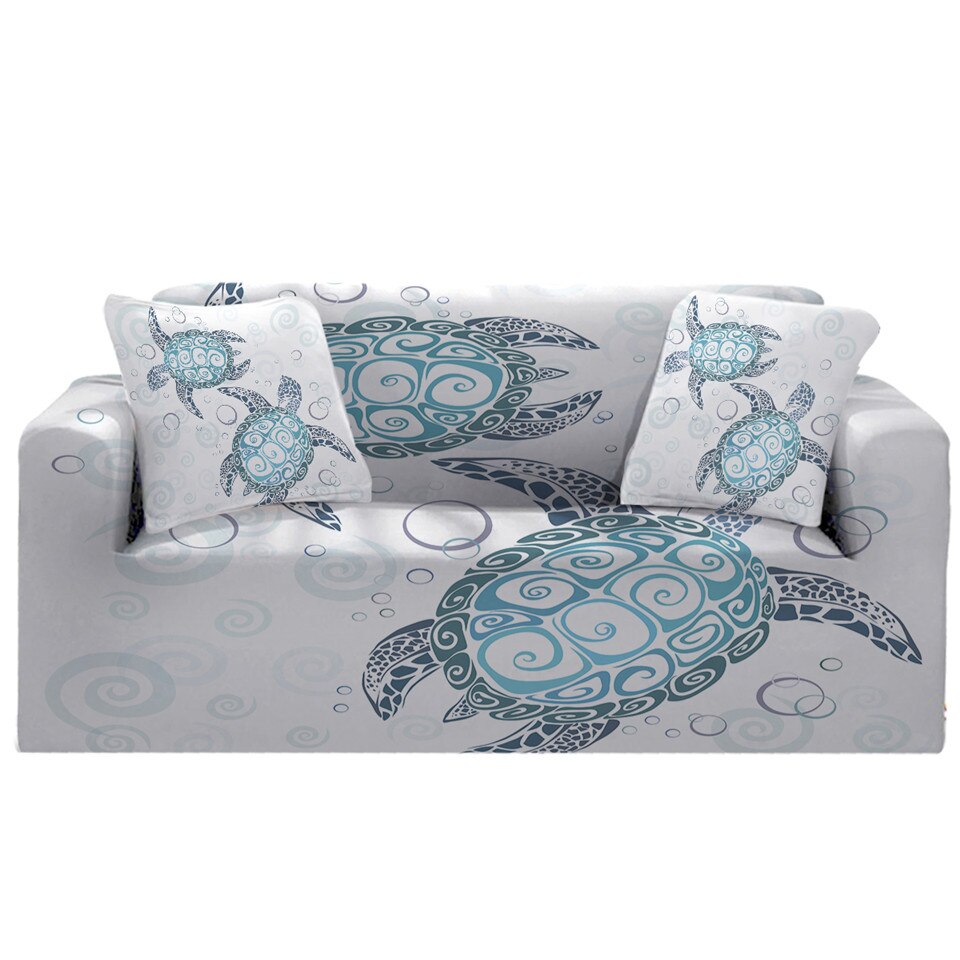 The Sea Turtle Twist Couch Cover