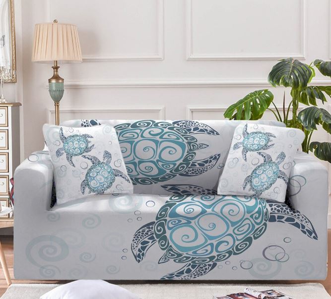 The Sea Turtle Twist Couch Cover