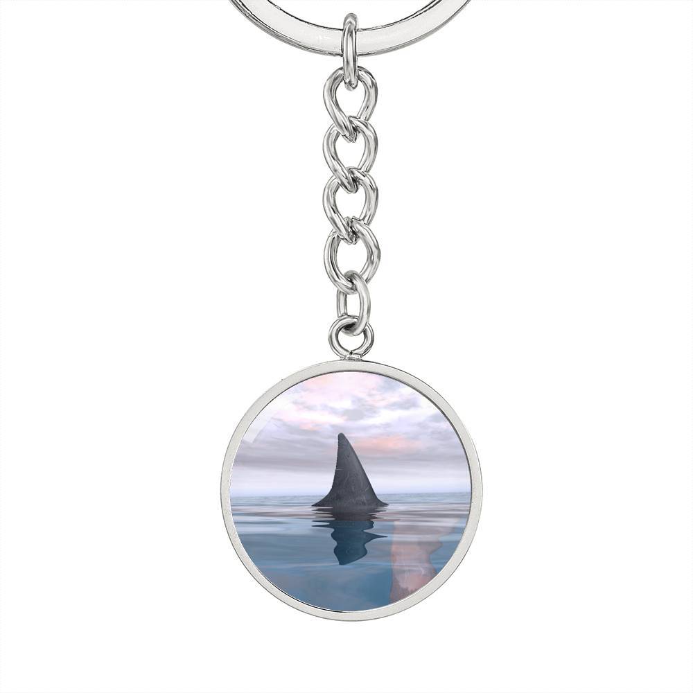 Shark Fin Beachy Keychain