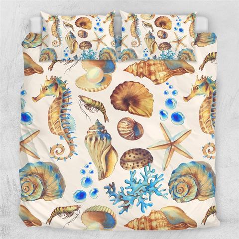 Seashells Bedding Set