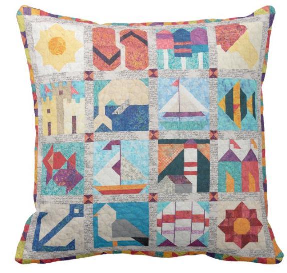 St. George Patchwork Pillow Cover