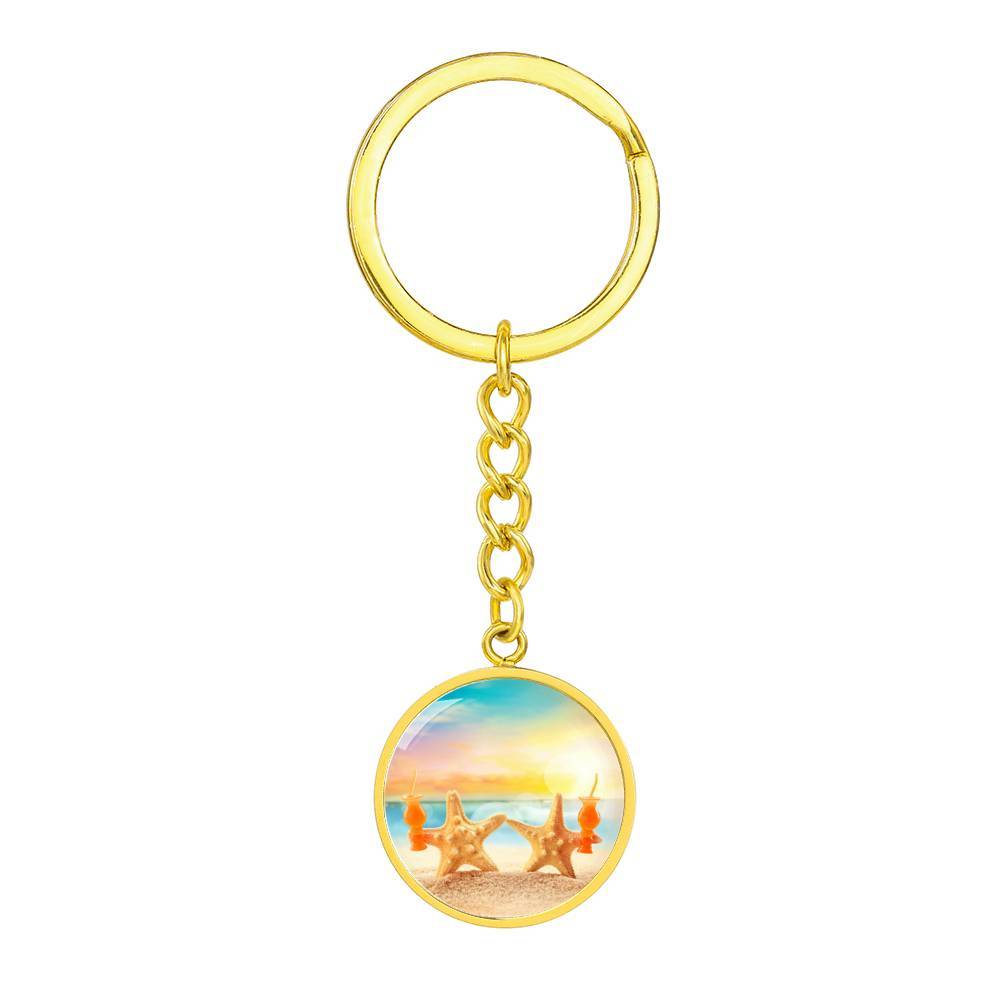 Starfish Friday Beachy Keychain