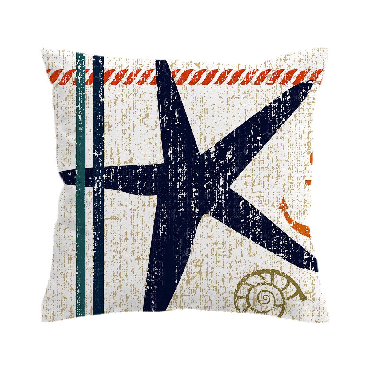 Beachy Starfish Pillow Cover