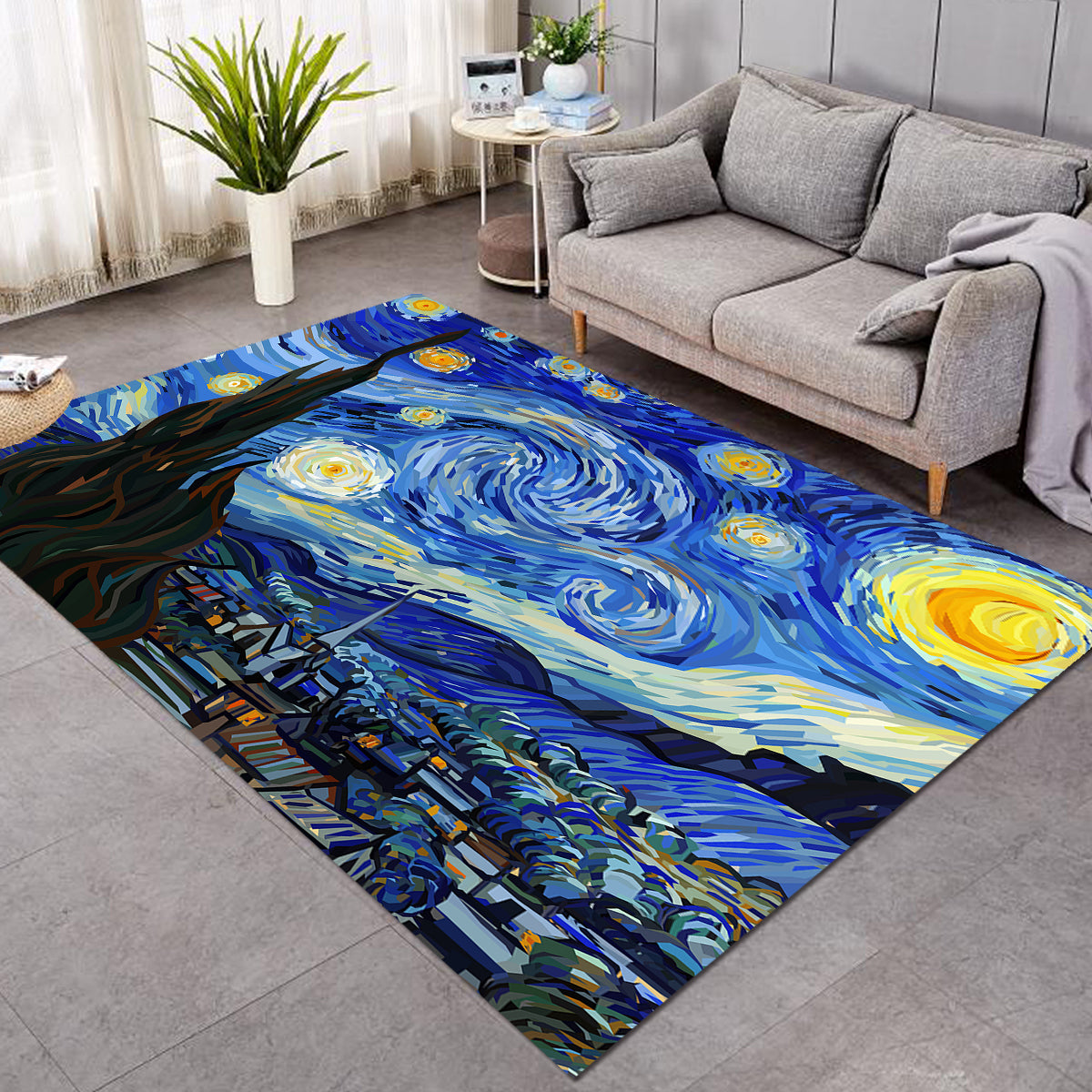 Van Gogh&#39;s Starry Night Area Rug