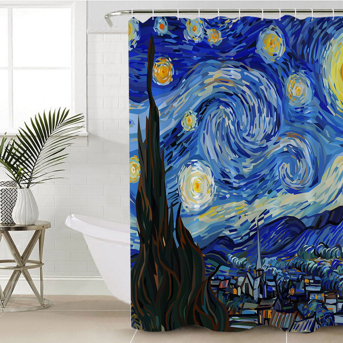 Van Gogh's Starry Night Shower Curtain