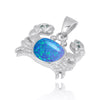 Crab Necklace with Blue Opal and London Blue Topaz - Miami