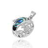 Dolphin Pendant Necklace with Abalone Shell