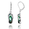 Flip Flop Earrings with Abalone Shell