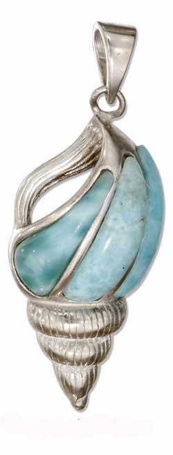 Sterling Silver Larimar Sea Life