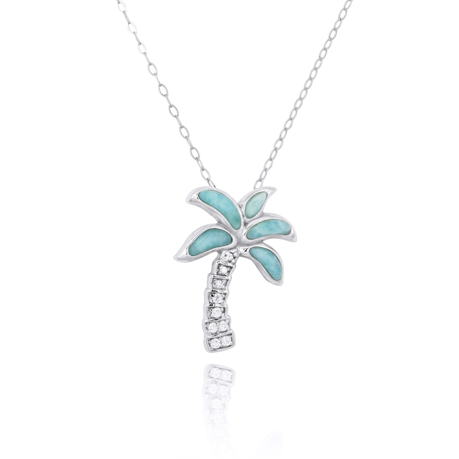 Effy Novelty 14K Gold Blue & White Diamond Palm Tree Necklace, 0.25 TC –  effyjewelry.com