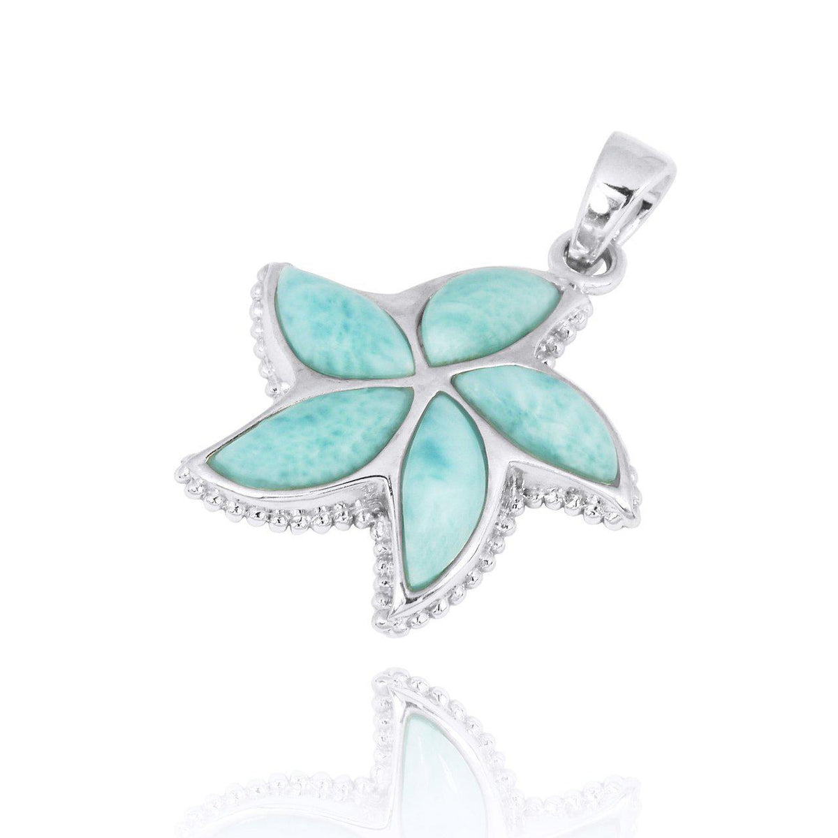 Starfish with Larimar Pendant Necklace