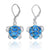 Blue Opal Sea Turtle Earrings