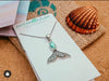 Caribbean Larimar Whale Tail Necklace - Miami
