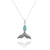 Caribbean Larimar Whale Tail Necklace - Miami
