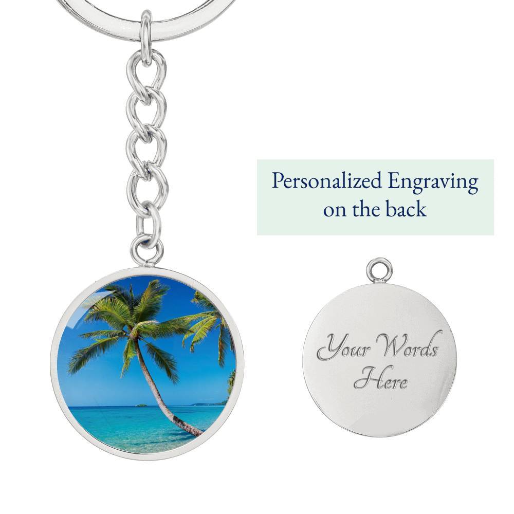 Summer in Saint Thomas Beachy Keychain