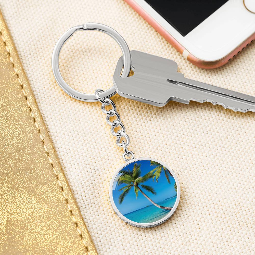 Summer in Saint Thomas Beachy Keychain