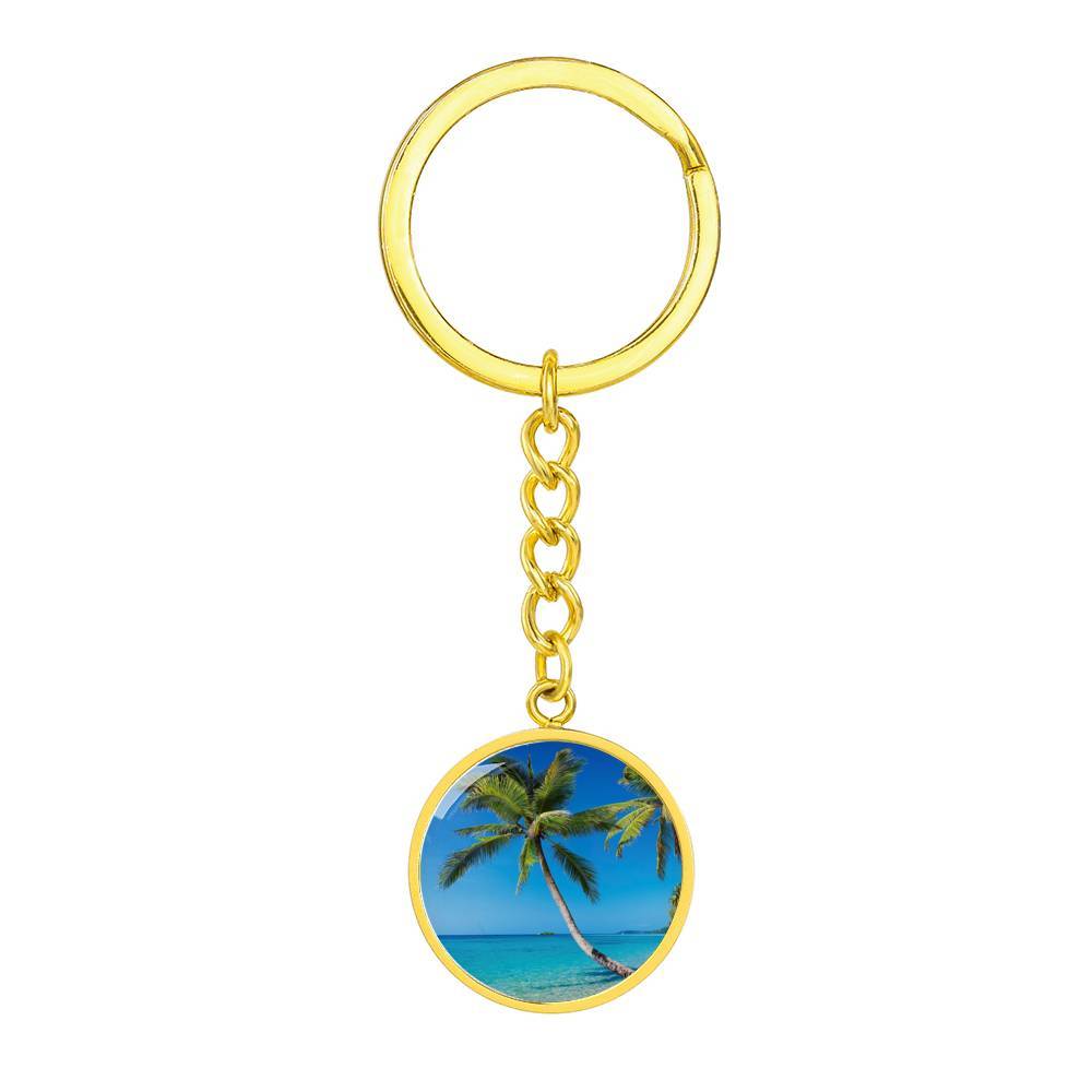 Summer in Saint Thomas Beachy Keychain