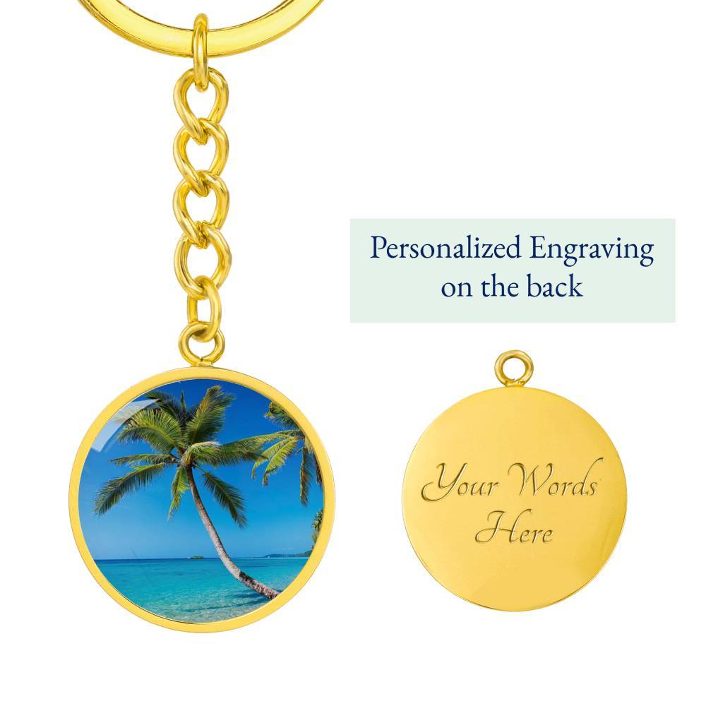 Summer in Saint Thomas Beachy Keychain