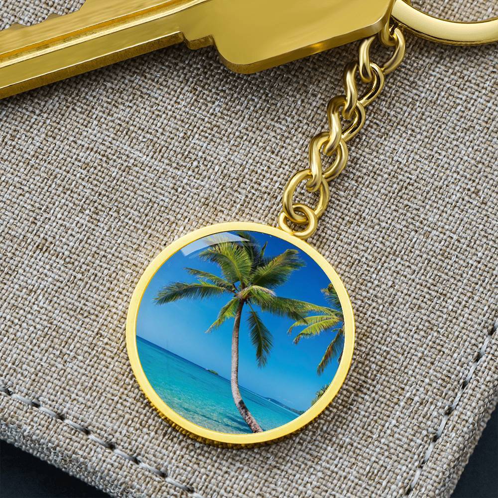 Summer in Saint Thomas Beachy Keychain