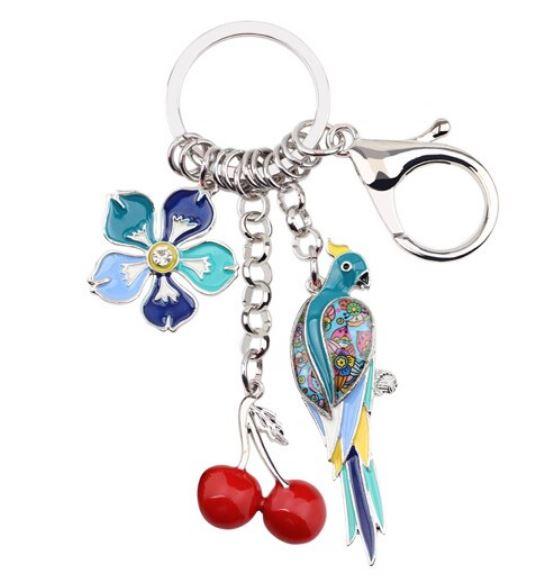 Summer Vibes - Enamel Pendant Key Ring