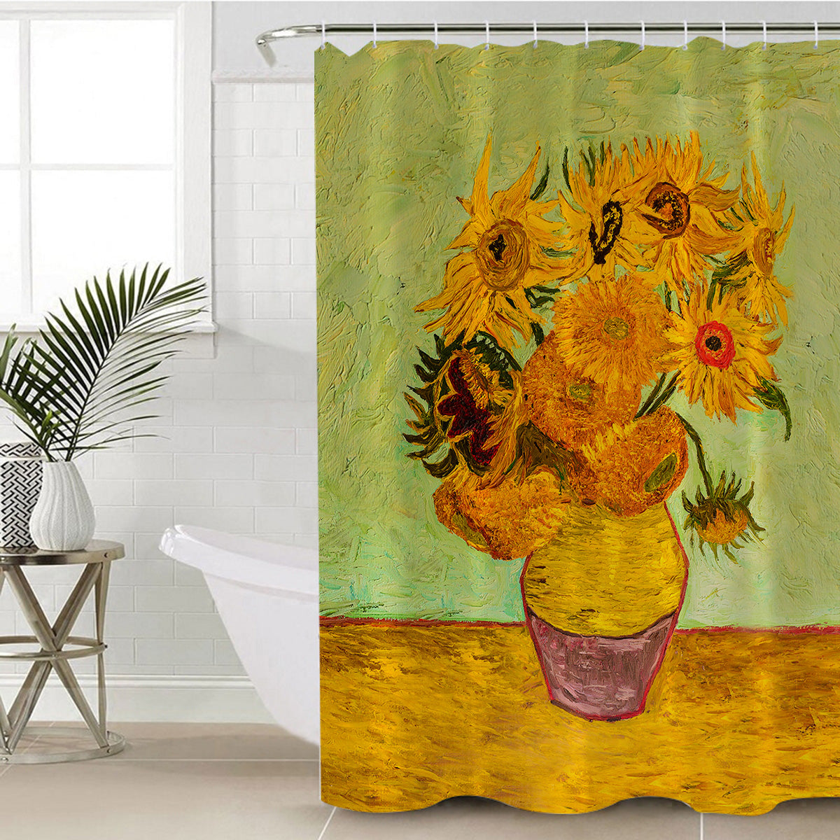 Van Gogh's Sunflowers Shower Curtain