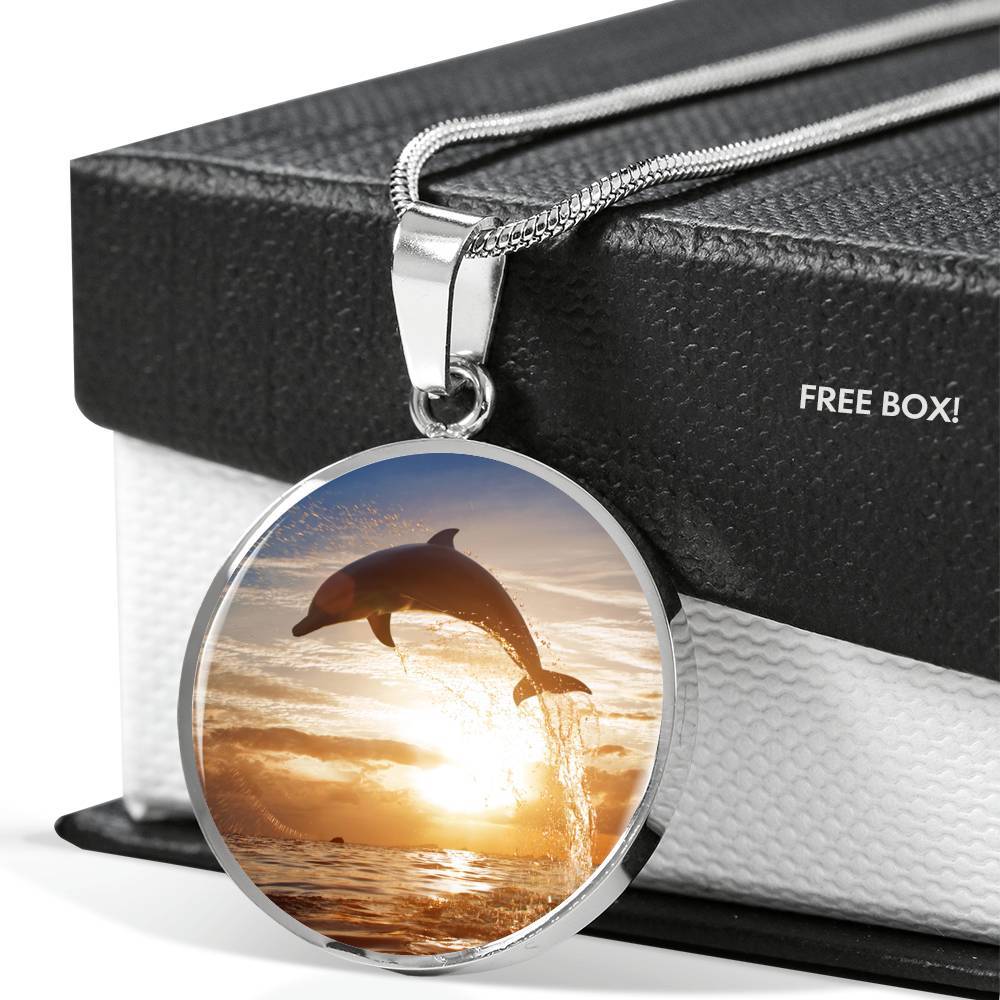 Sunset Dolphin Necklace