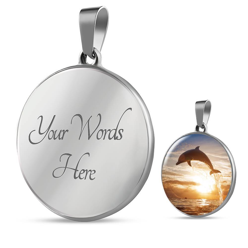 Sunset Dolphin Necklace