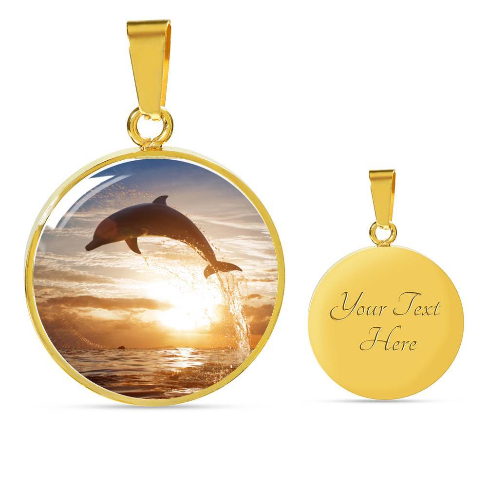 Sunset Dolphin Necklace