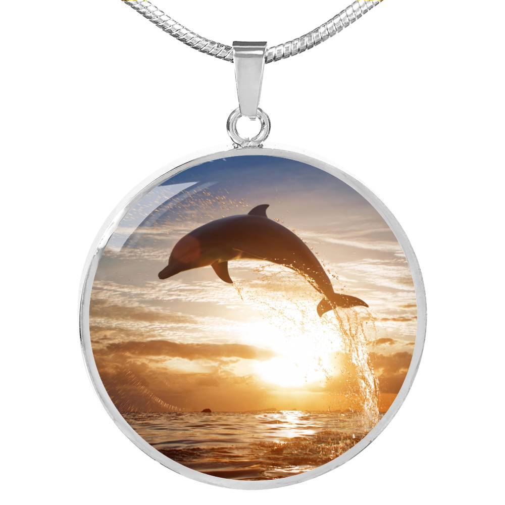 Sunset Dolphin Necklace