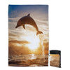 Sunset Dolphin Sand Free Towel