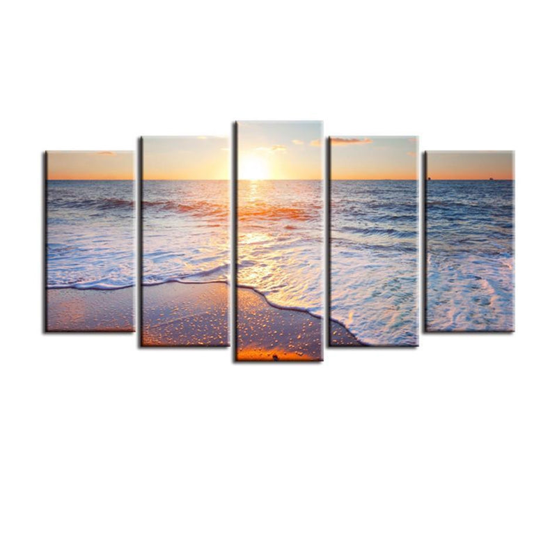 Sunset on the Beach Gallery Wrap Canvas Print