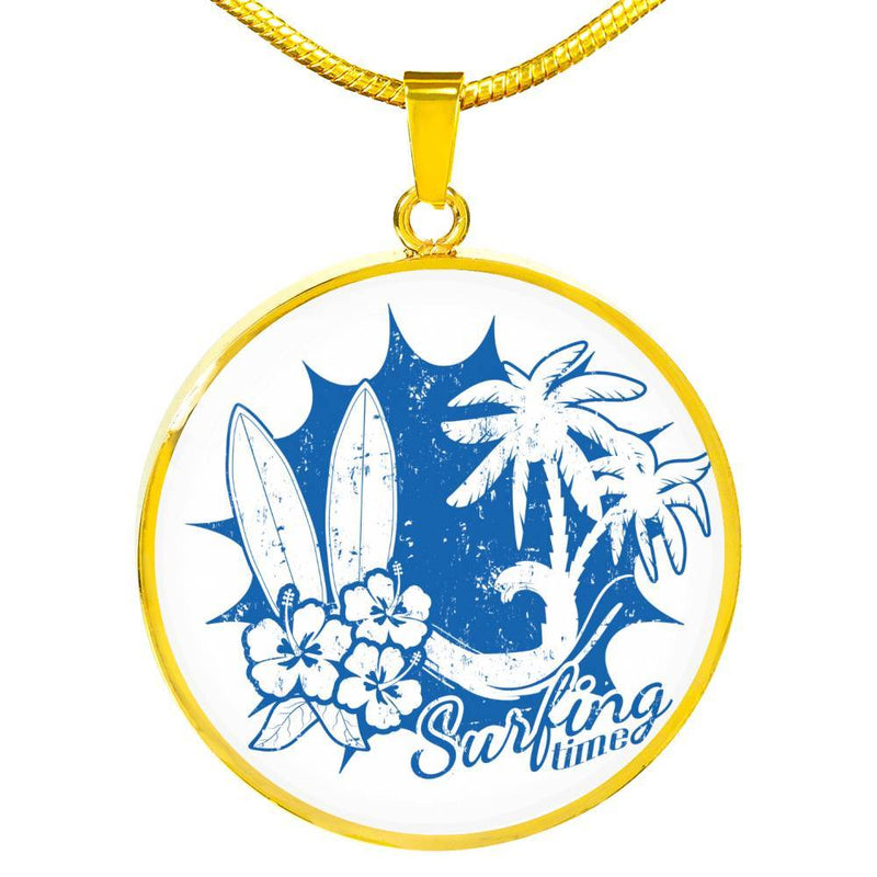 Surfing Time Necklace