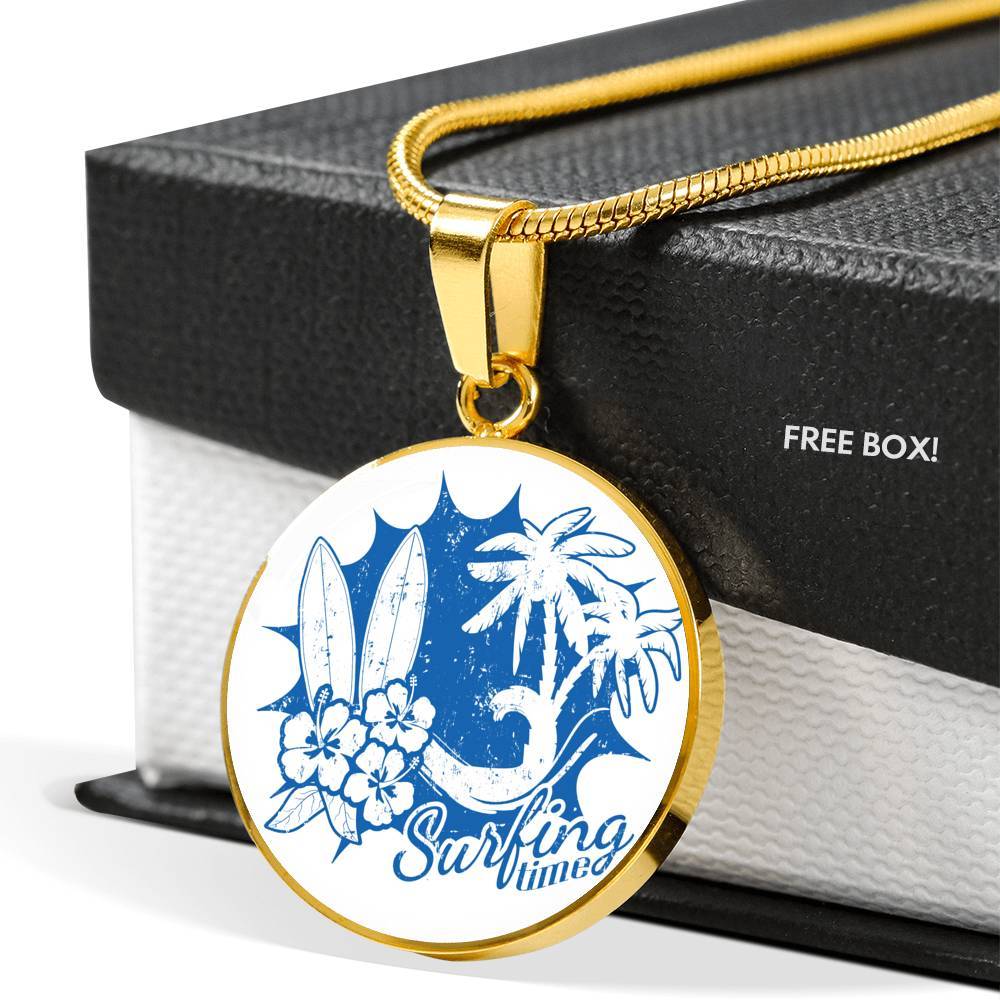 Surfing Time Necklace