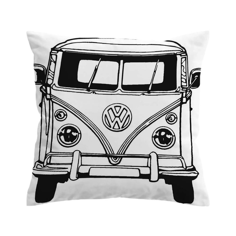 Sweet VW Bus Expression Pillow Cover