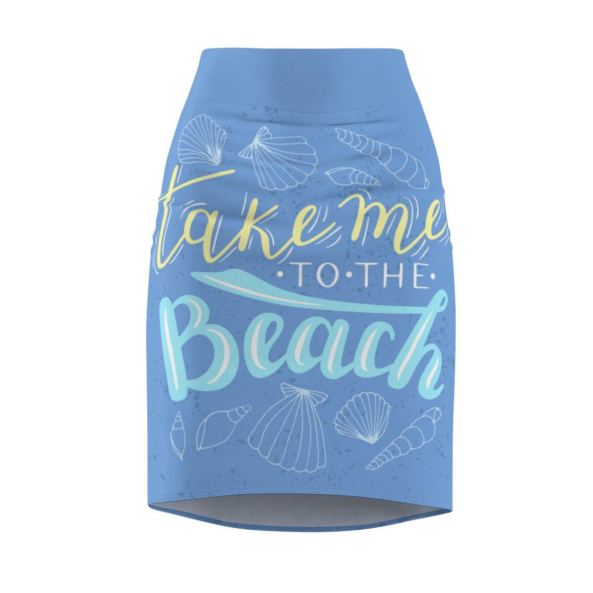 Take Me To The Beach Pencil Skirt