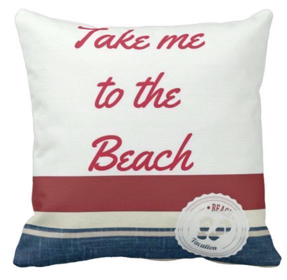 Take Me to the Beach Pillow Cover
