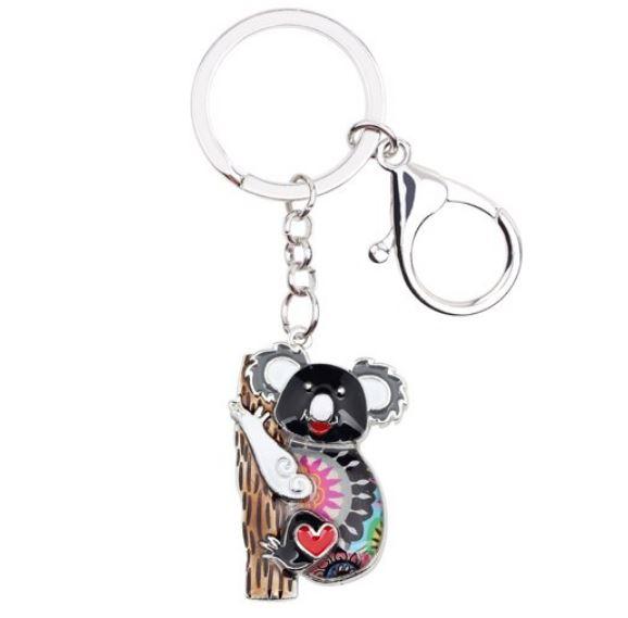 The Beach Bear - Enamel Pendant Key Ring
