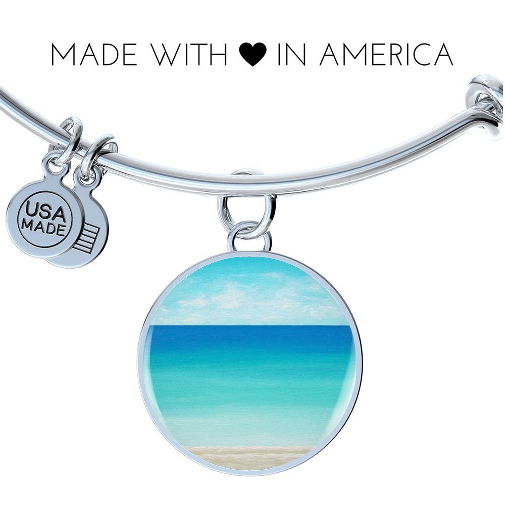 The Beach In My Heart Bangle Bracelet